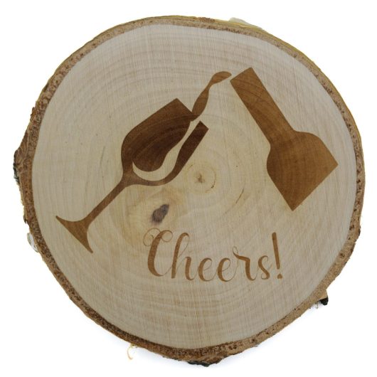 Wino „Cheers” – drewniana podkładka