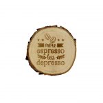 More espresso less depresso – drewniana podkładka